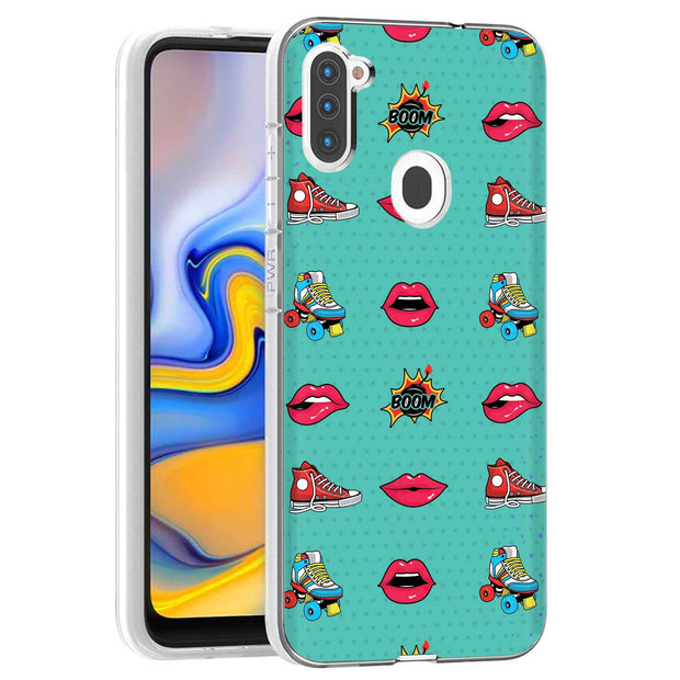 Skate Lips Print Slim Cover For Samsung Galaxy A (A42, A35, A25, A15, A11, A03S), Print in USA