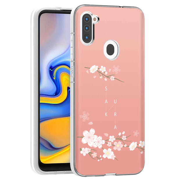 Cherry Blossom Print Slim Cover For Samsung Galaxy A (A42, A35, A25, A15, A11, A03S), Print in USA