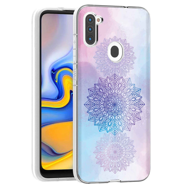 Elegant Mandala Print Slim Cover For Samsung Galaxy A (A42, A35, A25, A15, A11, A03S), Print in USA