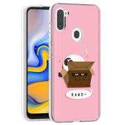 Cat Hide Box Print Slim Cover For Samsung Galaxy A (A42, A35, A25, A15, A11, A03S), Print in USA