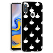 Edgy Finger Print Slim Cover For Samsung Galaxy A (A42, A35, A25, A15, A11, A03S), Print in USA