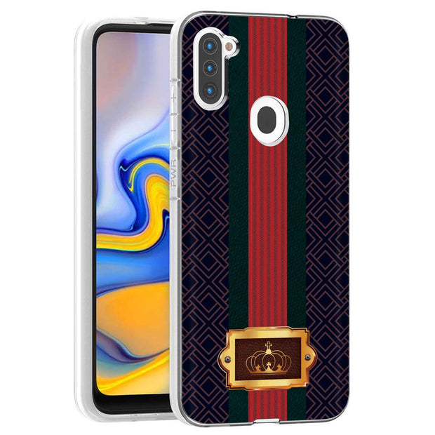 Royal Ribbon Print Slim Cover For Samsung Galaxy A (A42, A35, A25, A15, A11, A03S), Print in USA