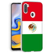 Flag Mexico Print Slim Cover For Samsung Galaxy A (A42, A35, A25, A15, A11, A03S), Print in USA