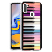 Rainbow Piano Print Slim Cover For Samsung Galaxy A (A42, A35, A25, A15, A11, A03S), Print in USA