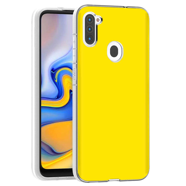 Yellow Print Slim Cover For Samsung Galaxy A (A42, A35, A25, A15, A11, A03S), Print in USA