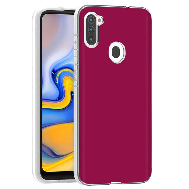 Red Violet Print Slim Cover For Samsung Galaxy A (A42, A35, A25, A15, A11, A03S), Print in USA