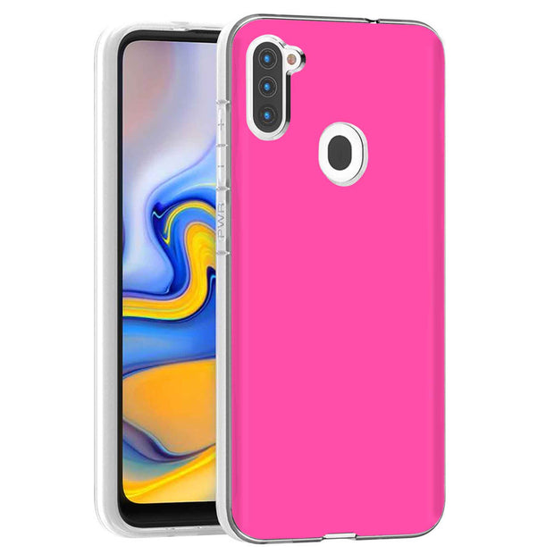 Hot Pink Print Slim Cover For Samsung Galaxy A (A42, A35, A25, A15, A11, A03S), Print in USA