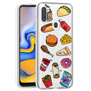 Food Collage Print Slim Cover For Samsung Galaxy A (A42, A35, A25, A15, A11, A03S), Print in USA