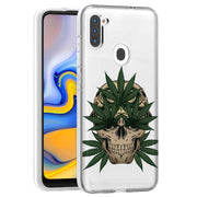 Marijuana Skull Print Slim Cover For Samsung Galaxy A (A42, A35, A25, A15, A11, A03S), Print in USA