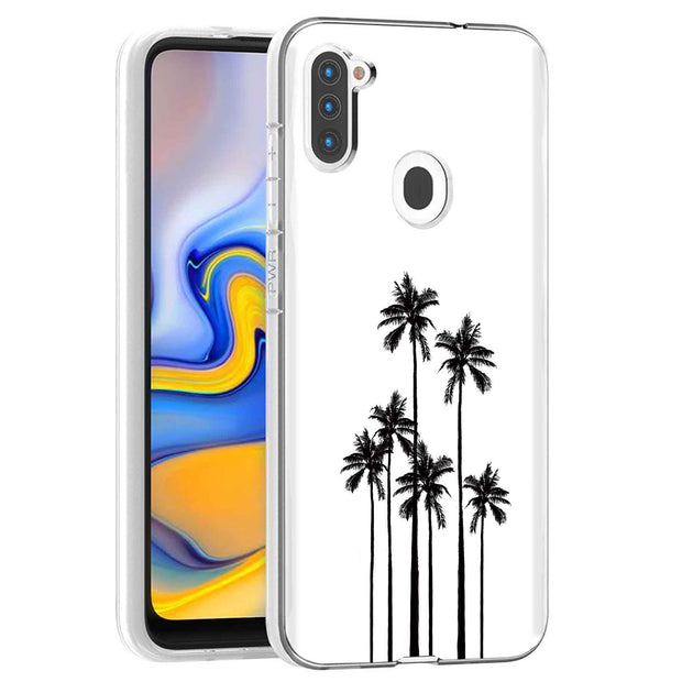 Palm Trees Print Slim Cover For Samsung Galaxy A (A42, A35, A25, A15, A11, A03S), Print in USA