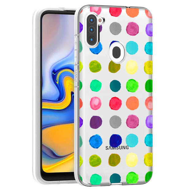 Polka Dot 15 Print Slim Cover For Samsung Galaxy A (A42, A35, A25, A15, A11, A03S), Print in USA