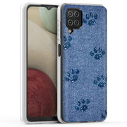 Paw Footprints Print Slim Cover For Samsung Galaxy A (A42, A35, A25, A15, A11, A03S), Print in USA