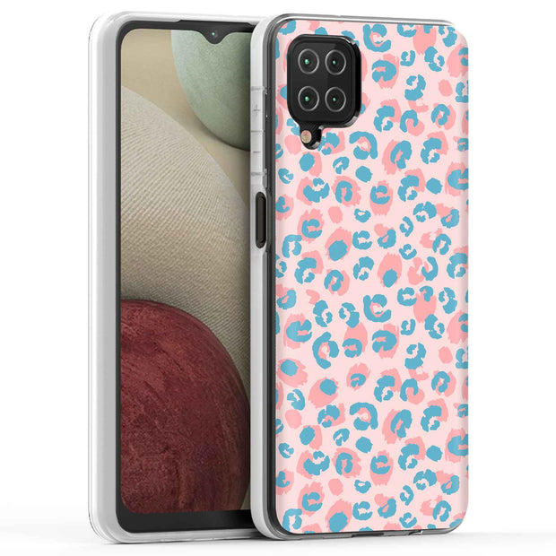 Pink Leopard Print Slim Cover For Samsung Galaxy A (A42, A35, A25, A15, A11, A03S), Print in USA