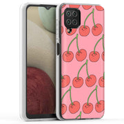 Cherry Print Slim Cover For Samsung Galaxy A (A42, A35, A25, A15, A11, A03S), Print in USA