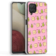 Pink Avocado Print Slim Cover For Samsung Galaxy A (A42, A35, A25, A15, A11, A03S), Print in USA