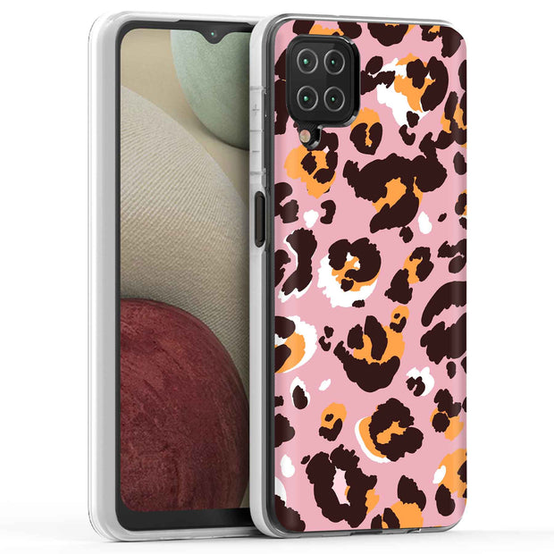 Pink Leopard 2 Print Slim Cover For Samsung Galaxy A (A42, A35, A25, A15, A11, A03S), Print in USA