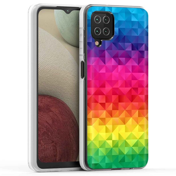 Rainbow Colors Print Slim Cover For Samsung Galaxy A (A42, A35, A25, A15, A11, A03S), Print in USA