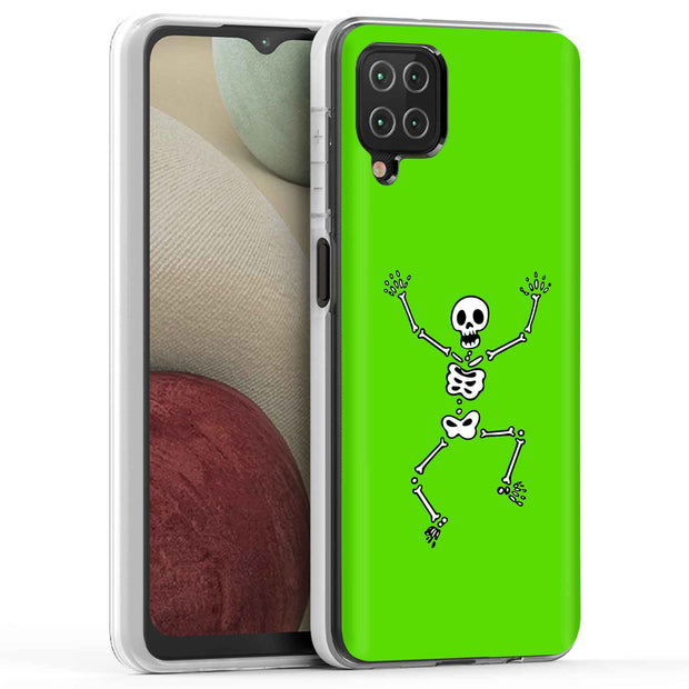 Skeleton Dance Print Slim Cover For Samsung Galaxy A (A42, A35, A25, A15, A11, A03S), Print in USA