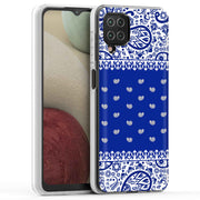 Paisley Blue Print Slim Cover For Samsung Galaxy A (A42, A35, A25, A15, A11, A03S), Print in USA