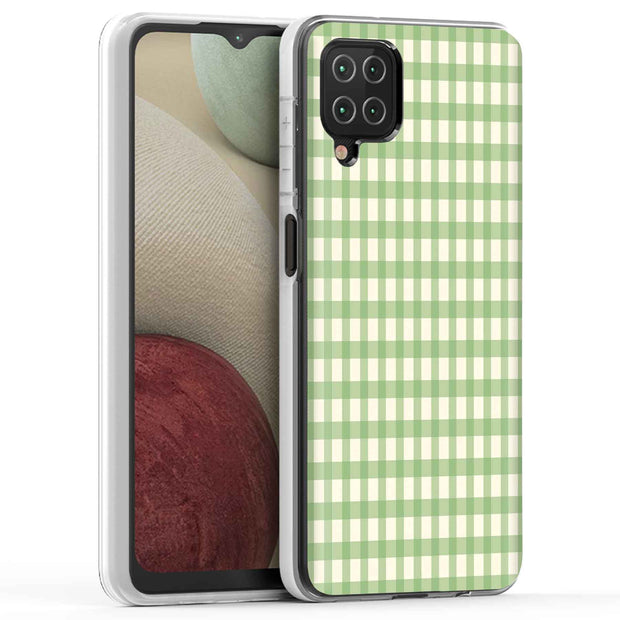 Green Lines Print Slim Cover For Samsung Galaxy A (A42, A35, A25, A15, A11, A03S), Print in USA