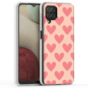 Red Hearts Print Slim Cover For Samsung Galaxy A (A42, A35, A25, A15, A11, A03S), Print in USA