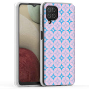 Blue X Circle Print Slim Cover For Samsung Galaxy A (A42, A35, A25, A15, A11, A03S), Print in USA