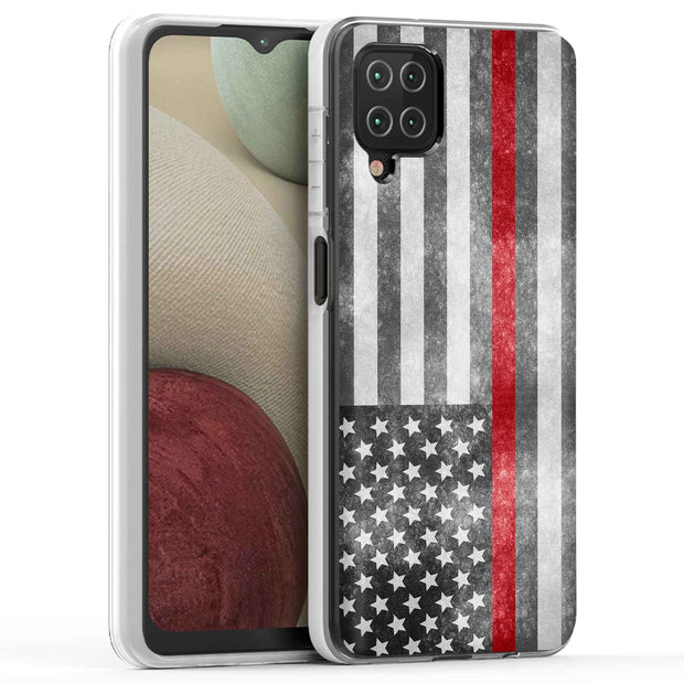 Thin Red Line Print Slim Cover For Samsung Galaxy A (A42, A35, A25, A15, A11, A03S), Print in USA