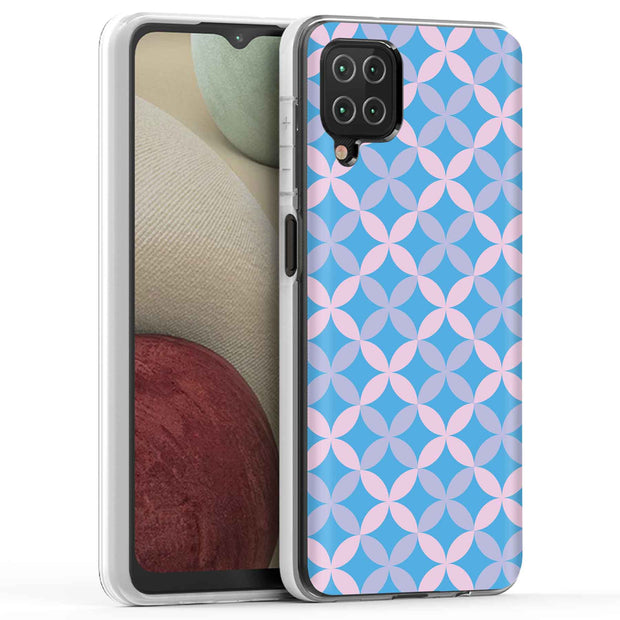 Petals Blue Print Slim Cover For Samsung Galaxy A (A42, A35, A25, A15, A11, A03S), Print in USA