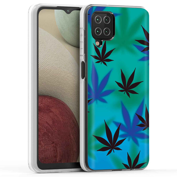 Marijuana Blue Print Slim Cover For Samsung Galaxy A (A42, A35, A25, A15, A11, A03S), Print in USA