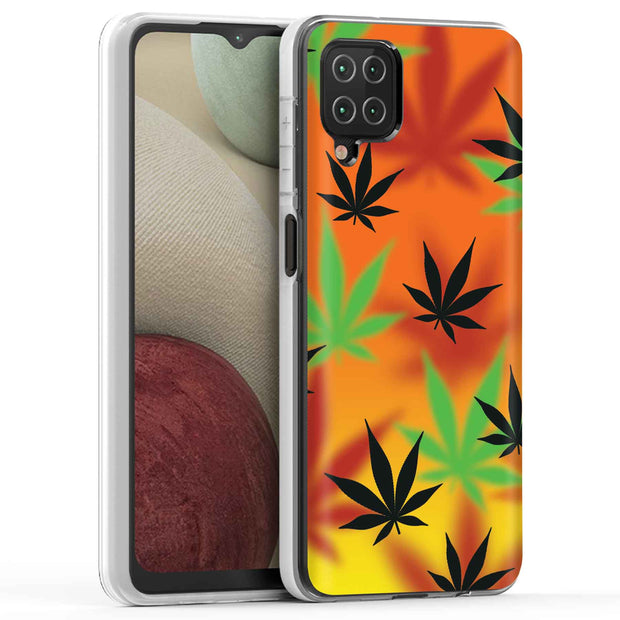 Color Marijuana Print Slim Cover For Samsung Galaxy A (A42, A35, A25, A15, A11, A03S), Print in USA