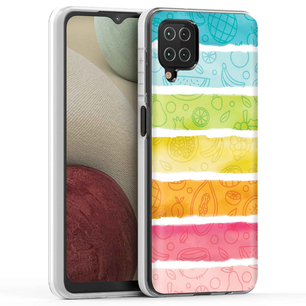 Color Fruit Print Slim Cover For Samsung Galaxy A (A42, A35, A25, A15, A11, A03S), Print in USA