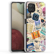 Travel Sticker Print Slim Cover For Samsung Galaxy A (A42, A35, A25, A15, A11, A03S), Print in USA