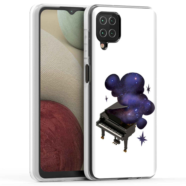 Space Piano Print Slim Cover For Samsung Galaxy A (A42, A35, A25, A15, A11, A03S), Print in USA