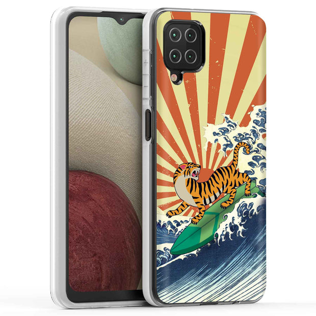 Japanese Tiger Print Slim Cover For Samsung Galaxy A (A42, A35, A25, A15, A11, A03S), Print in USA