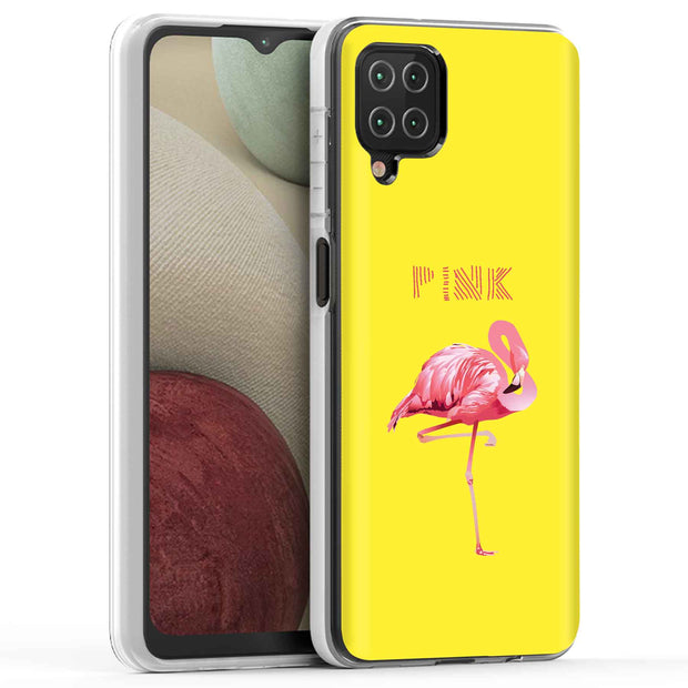 Flamingo Stand Print Slim Cover For Samsung Galaxy A (A42, A35, A25, A15, A11, A03S), Print in USA