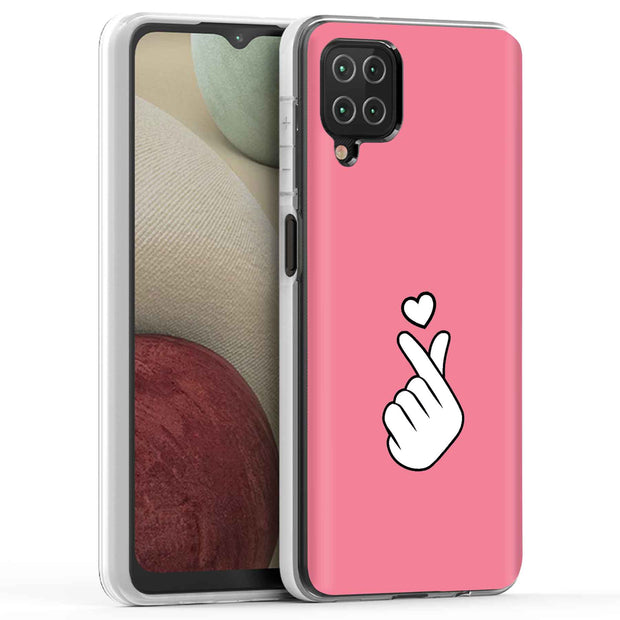 Finger Heart Print Slim Cover For Samsung Galaxy A (A42, A35, A25, A15, A11, A03S), Print in USA