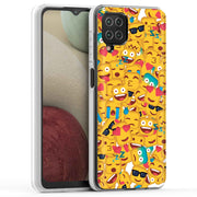 Square Emojis Print Slim Cover For Samsung Galaxy A (A42, A35, A25, A15, A11, A03S), Print in USA