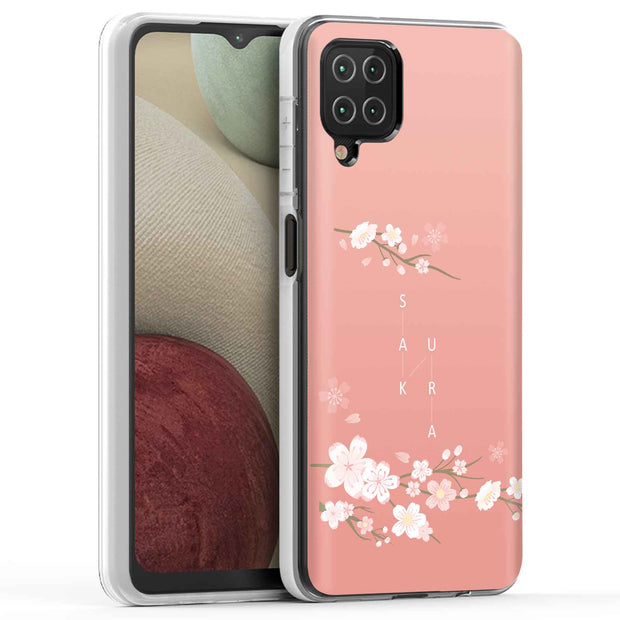 Cherry Blossom Print Slim Cover For Samsung Galaxy A (A42, A35, A25, A15, A11, A03S), Print in USA