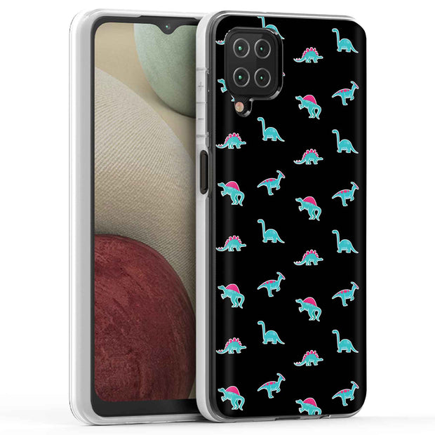 Dinosaurs Shape Print Slim Cover For Samsung Galaxy A (A42, A35, A25, A15, A11, A03S), Print in USA