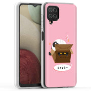 Cat Hide Box Print Slim Cover For Samsung Galaxy A (A42, A35, A25, A15, A11, A03S), Print in USA