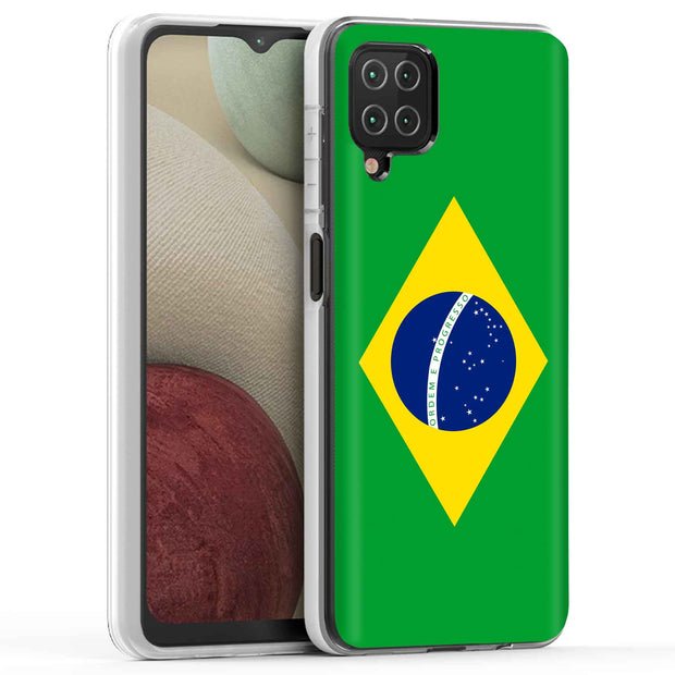 Flag Brazil Print Slim Cover For Samsung Galaxy A (A42, A35, A25, A15, A11, A03S), Print in USA