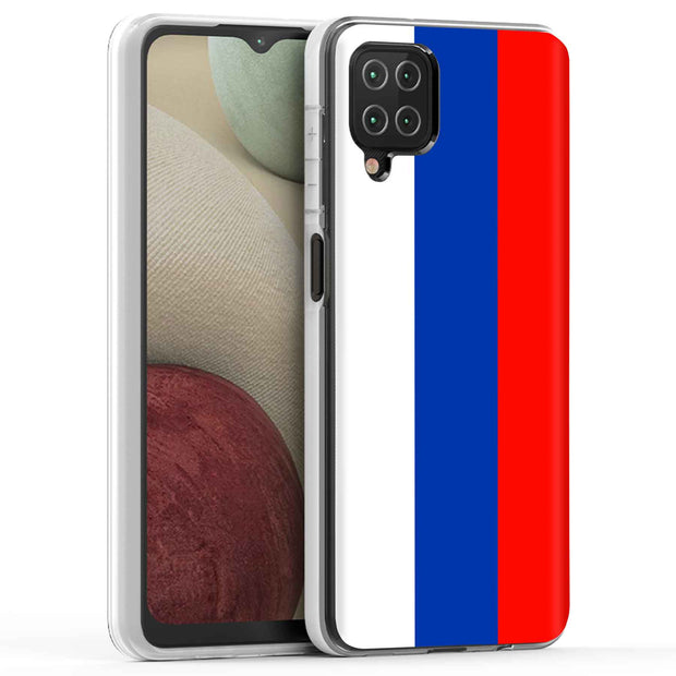 Flag Russia Print Slim Cover For Samsung Galaxy A (A42, A35, A25, A15, A11, A03S), Print in USA