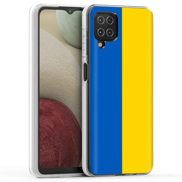 Flag Ukraine Print Slim Cover For Samsung Galaxy A (A42, A35, A25, A15, A11, A03S), Print in USA