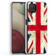 Old UK Flag Print Slim Cover For Samsung Galaxy A (A42, A35, A25, A15, A11, A03S), Print in USA