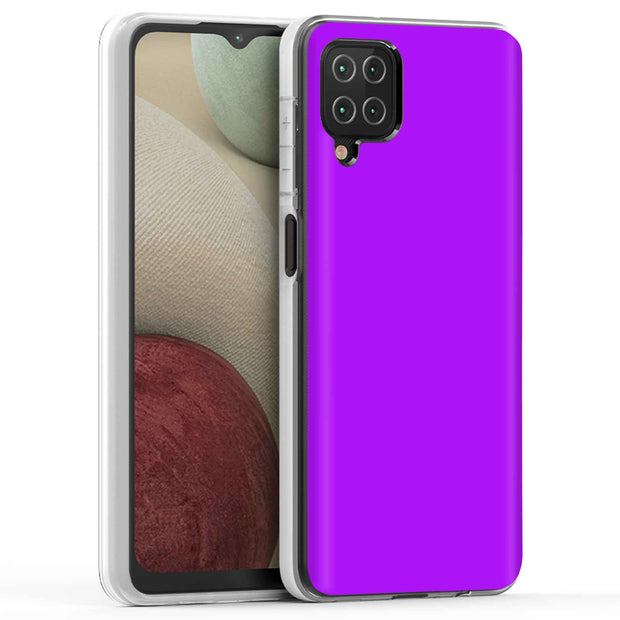 Purple Print Slim Cover For Samsung Galaxy A (A42, A35, A25, A15, A11, A03S), Print in USA