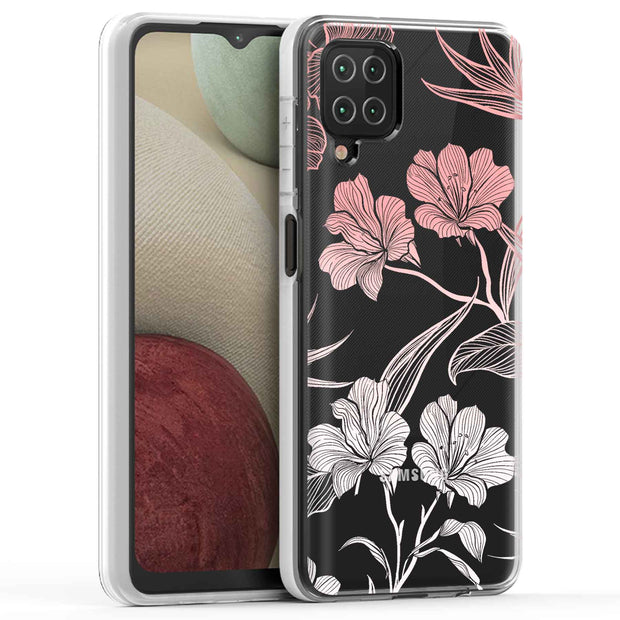 Flower 12 Print Slim Cover For Samsung Galaxy A (A42, A35, A25, A15, A11, A03S), Print in USA