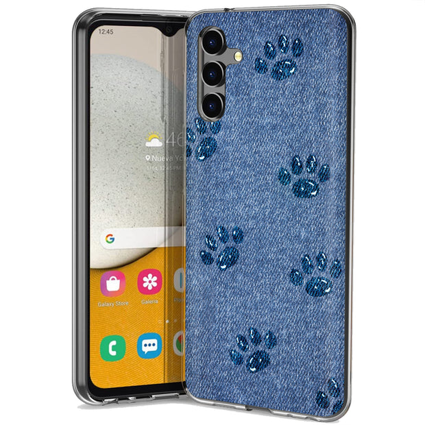 Paw Footprints Print Slim Cover For Samsung Galaxy A (A42, A35, A25, A15, A11, A03S), Print in USA