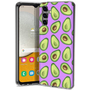 Green Avocado Print Slim Cover For Samsung Galaxy A (A42, A35, A25, A15, A11, A03S), Print in USA