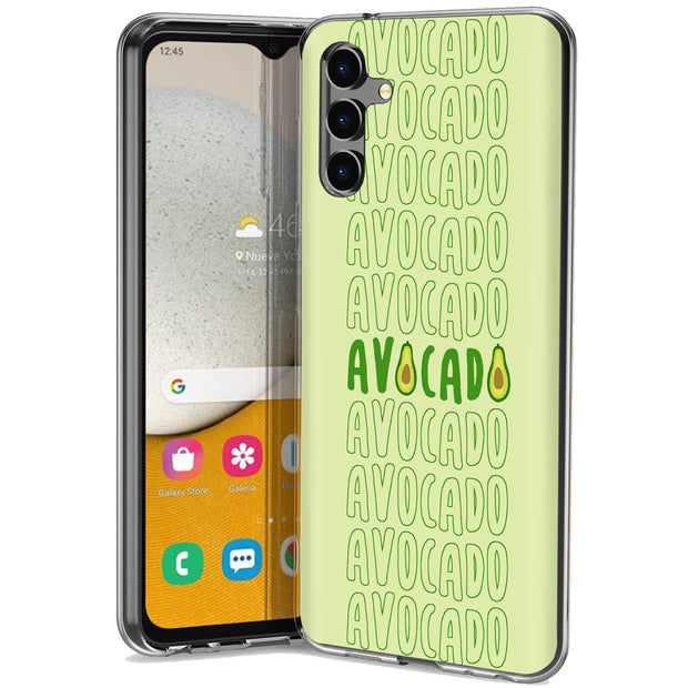 Avocado Text  Print Slim Cover For Samsung Galaxy A (A42, A35, A25, A15, A11, A03S), Print in USA