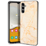 Yellow Marble Print Slim Cover For Samsung Galaxy A (A42, A35, A25, A15, A11, A03S), Print in USA